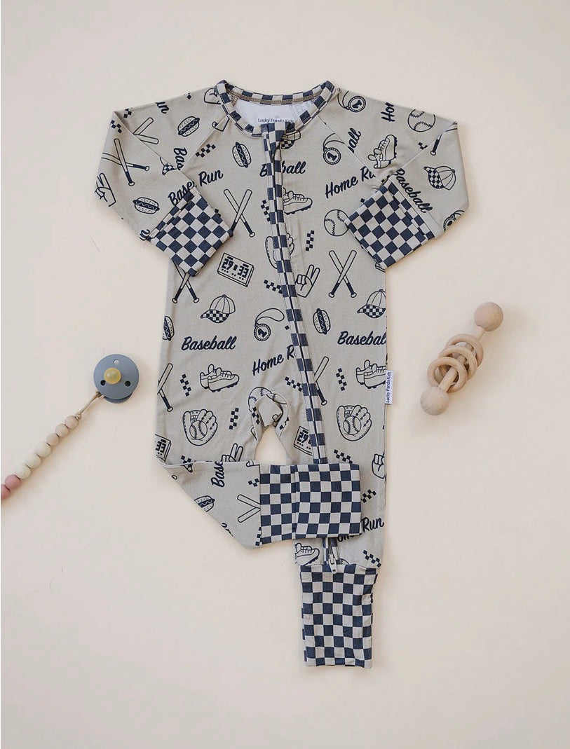 Home run Bamboo Zipper PJ’s