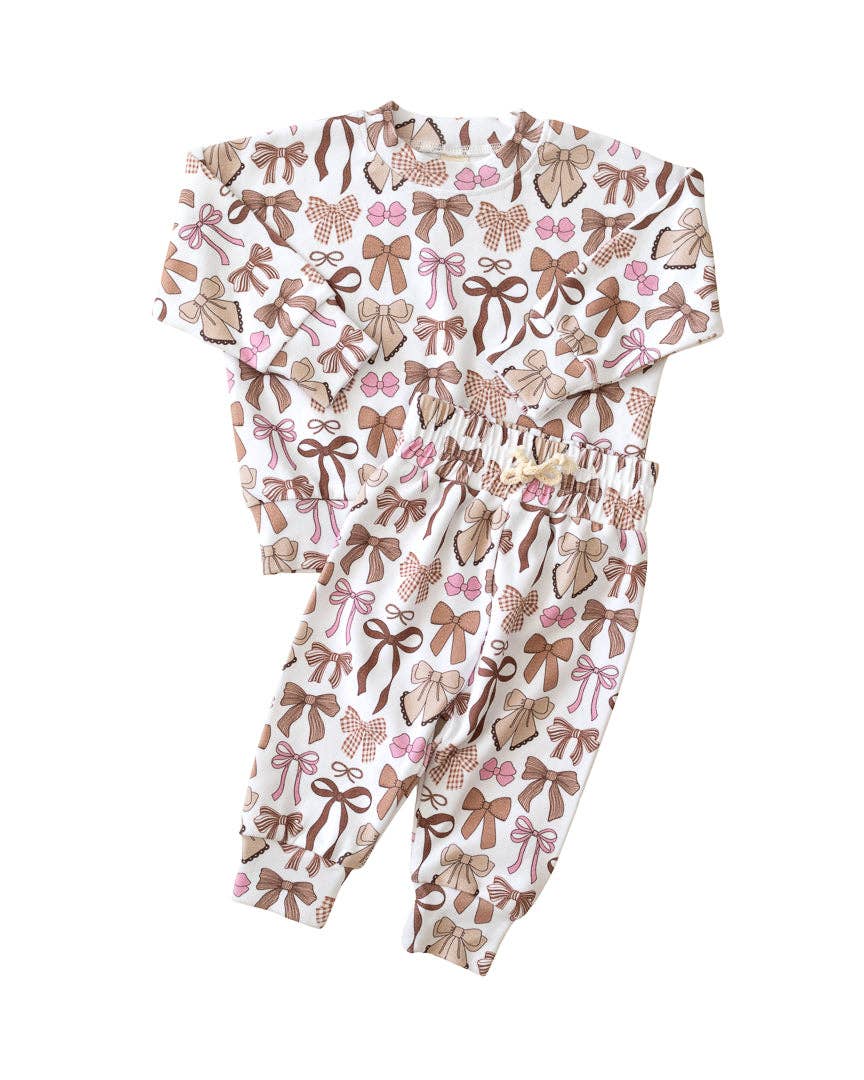 Jogger Set | Mocha Bows