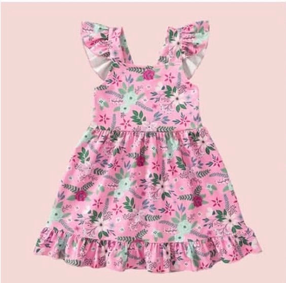 Raspberry Petals Dress