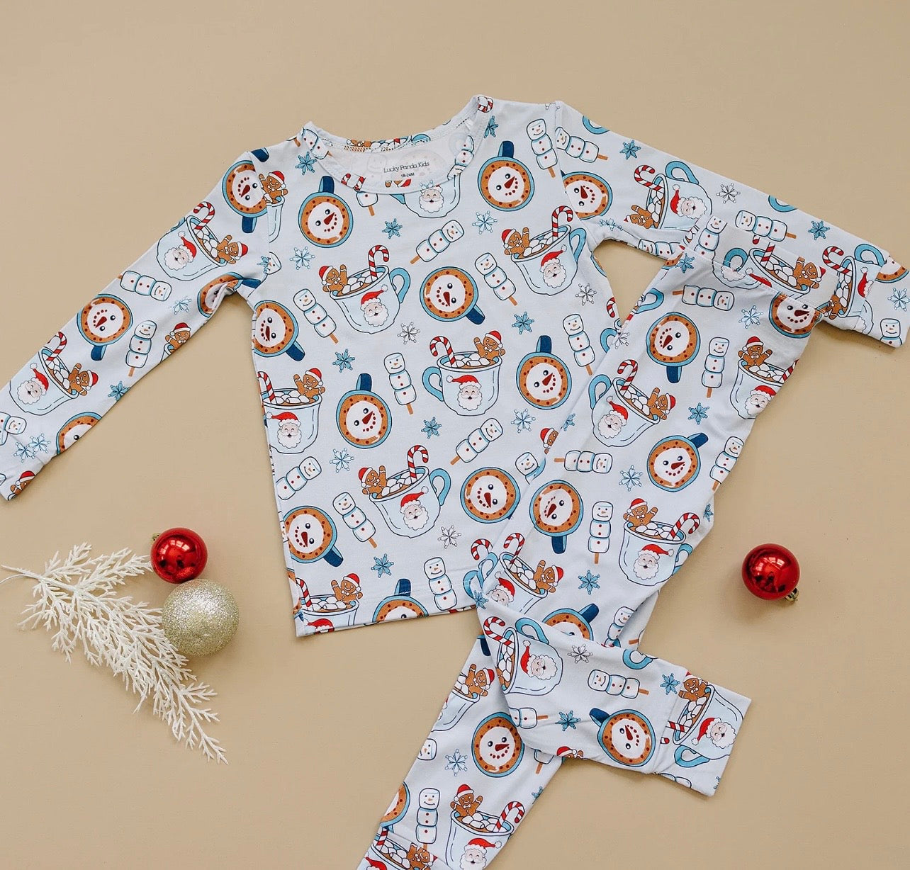 Merry Snowmen 2 Piece Bamboo Pajamas