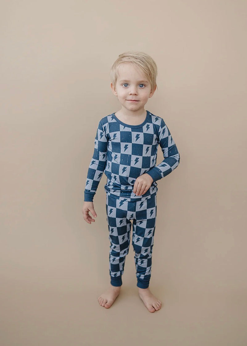 Bamboo Ocean Bolt Pajamas