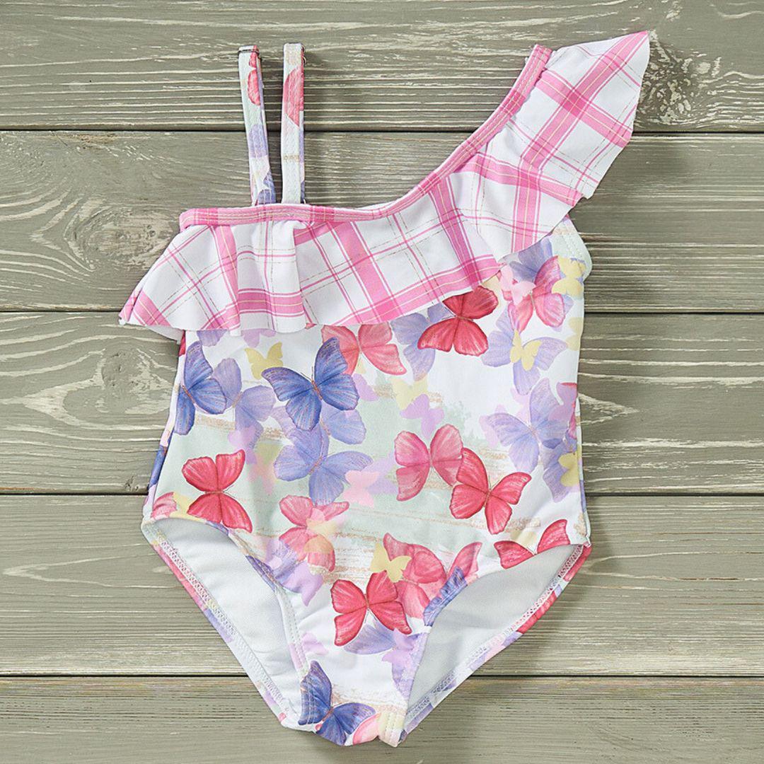 One-Piece Butterfly Swimsuit