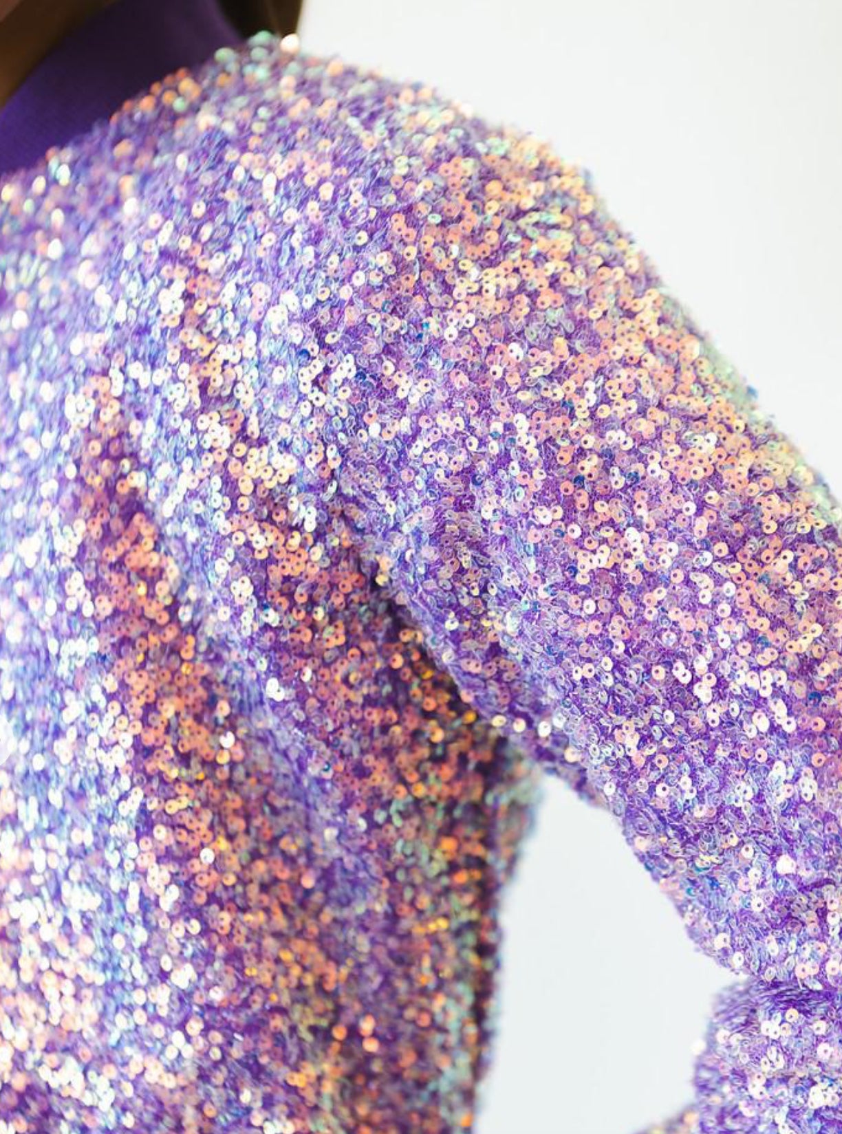 Purple sequin jacket