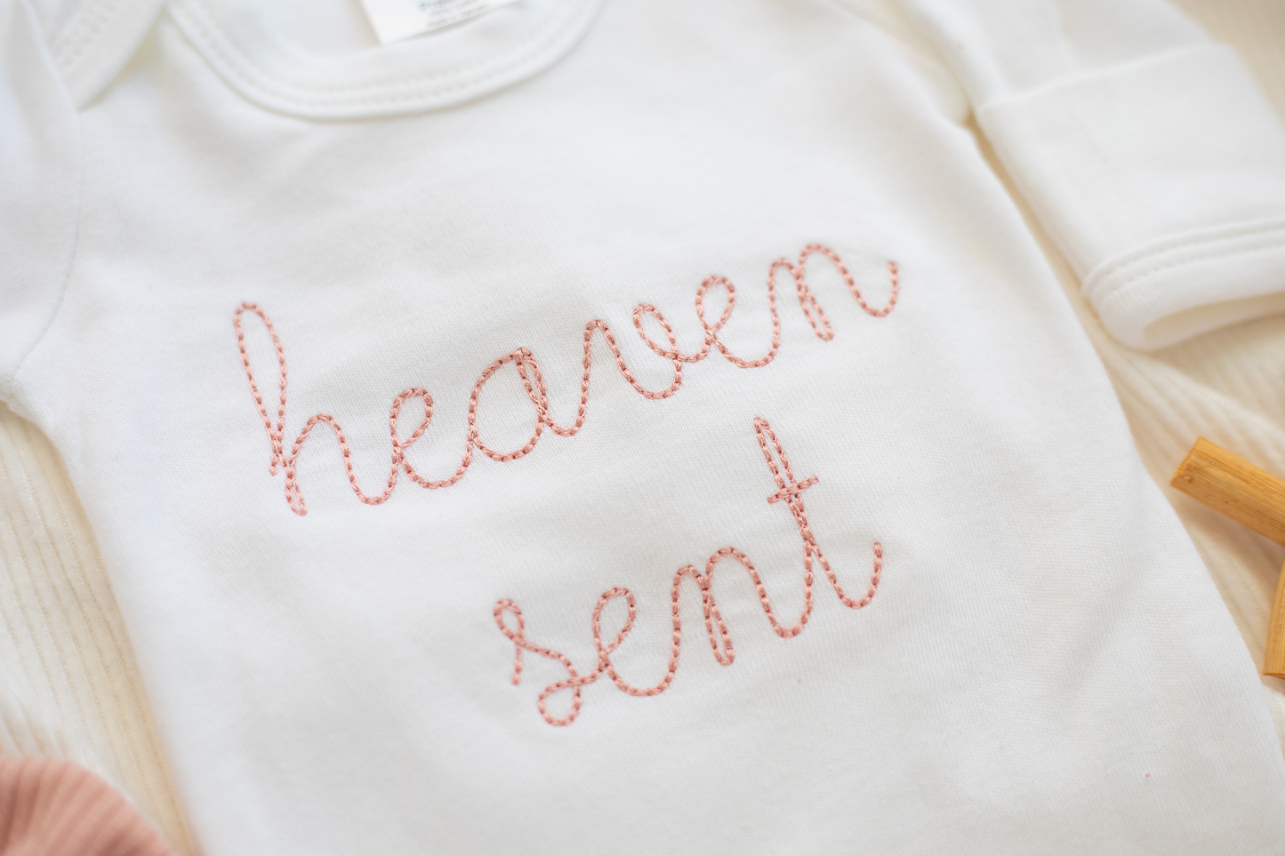 Newborn Baby Romper | Heaven Sent Pink