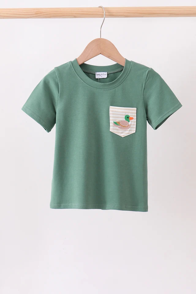 Green Mallard Pocket Top