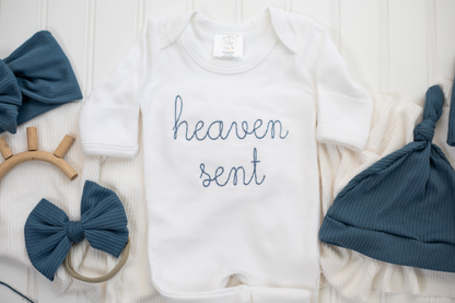 Newborn Baby Romper | Heaven Sent Blue