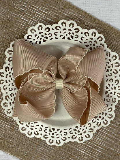 5" Classic Moonstitch Boutique Bows Girls Hair Accessories | Clip