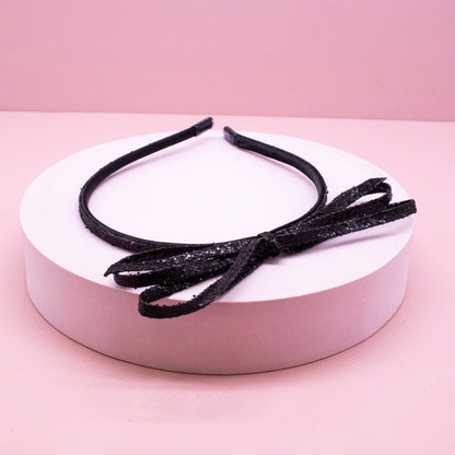 Bow Headband - Kids Thin Metallic Hair Bands