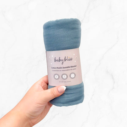 Baby Muslin Cotton Swaddle Blanket - Large