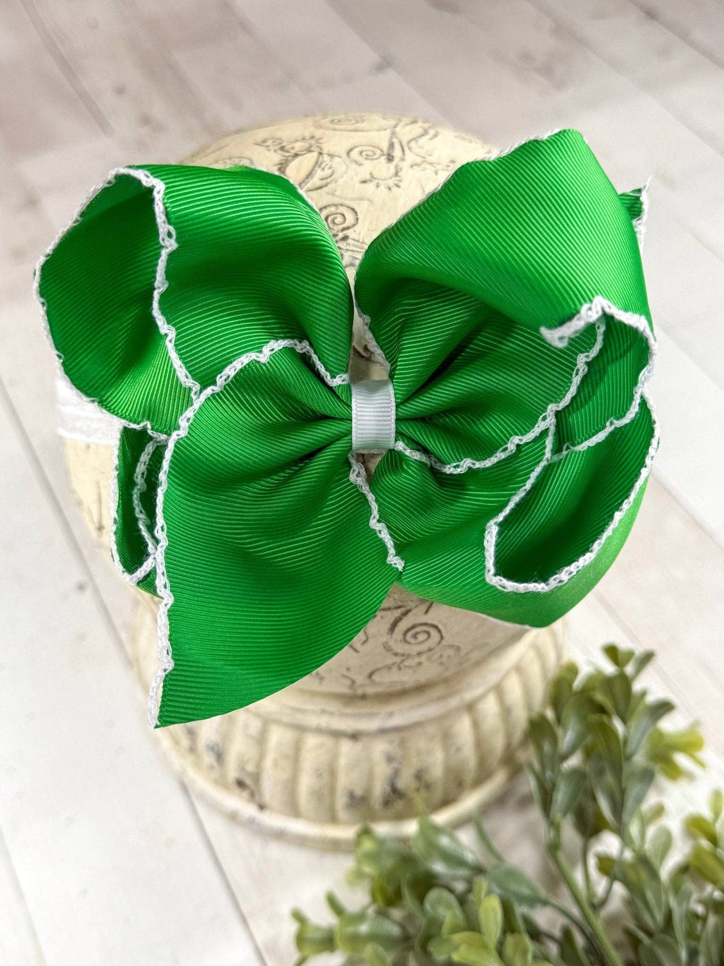 5" Classic Moonstitch Boutique Bows Girls Hair Accessories | Clip