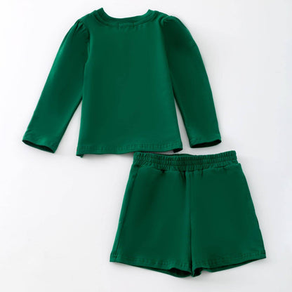 Sparkle Cheer Girls Set-Green game day football