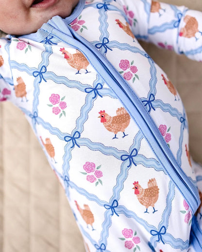 Chicken and Flowers Bamboo PJ’s