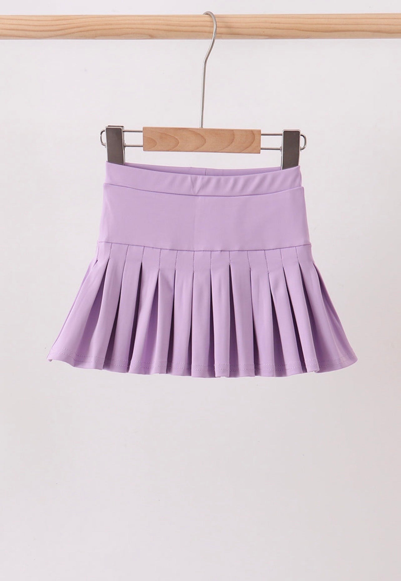 Purple Pleated Skort