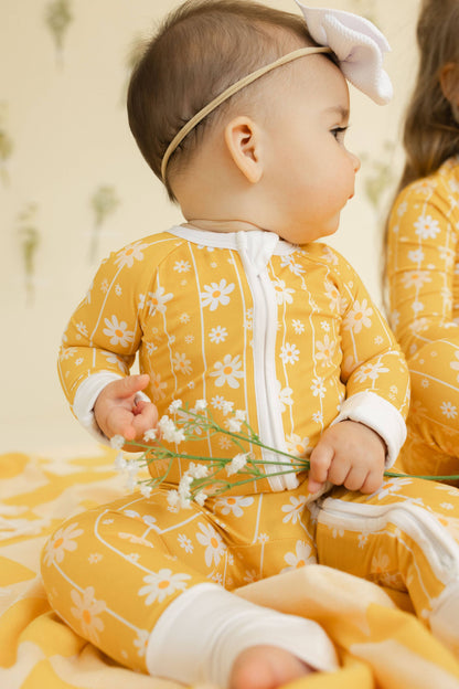Bamboo Zip Romper | Daisy Daze