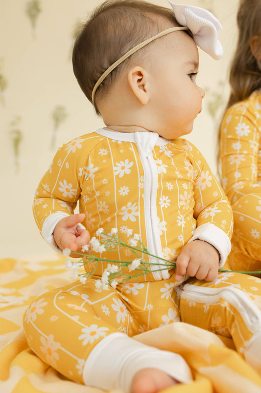 Bamboo Zip Romper | Daisy Daze