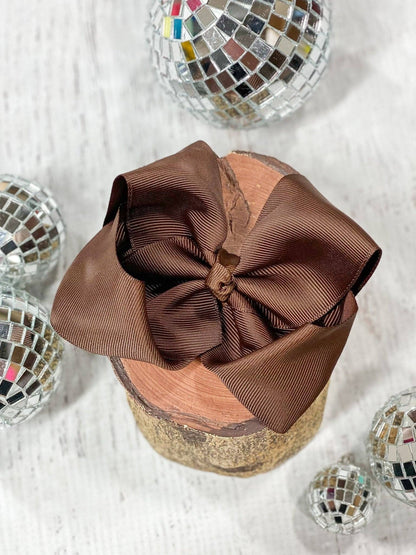 4.5" Classic Grosgrain Hair Bow | Alligator Clip, Satin Headband, or French Clip