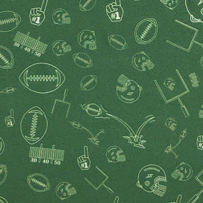 Football Field Goal Boy Collar Shirt-Green