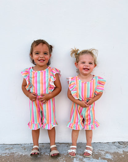 Rainbow Striped Jumpsuit
