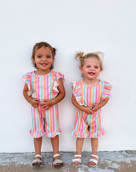 Rainbow Striped Jumpsuit
