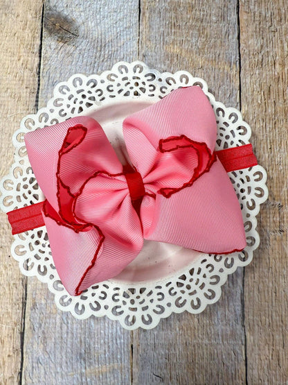 5" Classic Moonstitch Boutique Bows Girls Hair Accessories | Clip