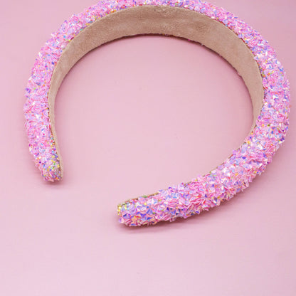 Kids Padded Headband - Chunky Sequin Hair Band