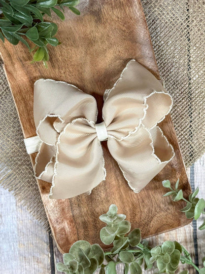 5" Classic Moonstitch Boutique Bows Girls Hair Accessories | Clip