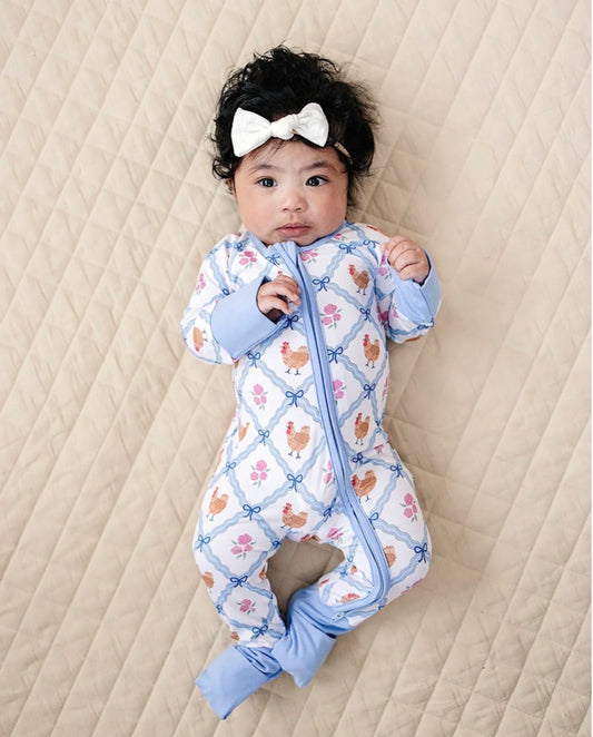 Chicken and Flowers Bamboo PJ’s