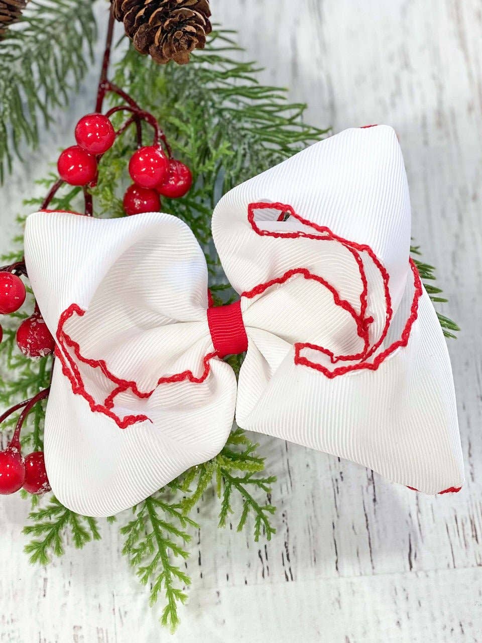 5" Classic Moonstitch Boutique Bows Girls Hair Accessories | Clip