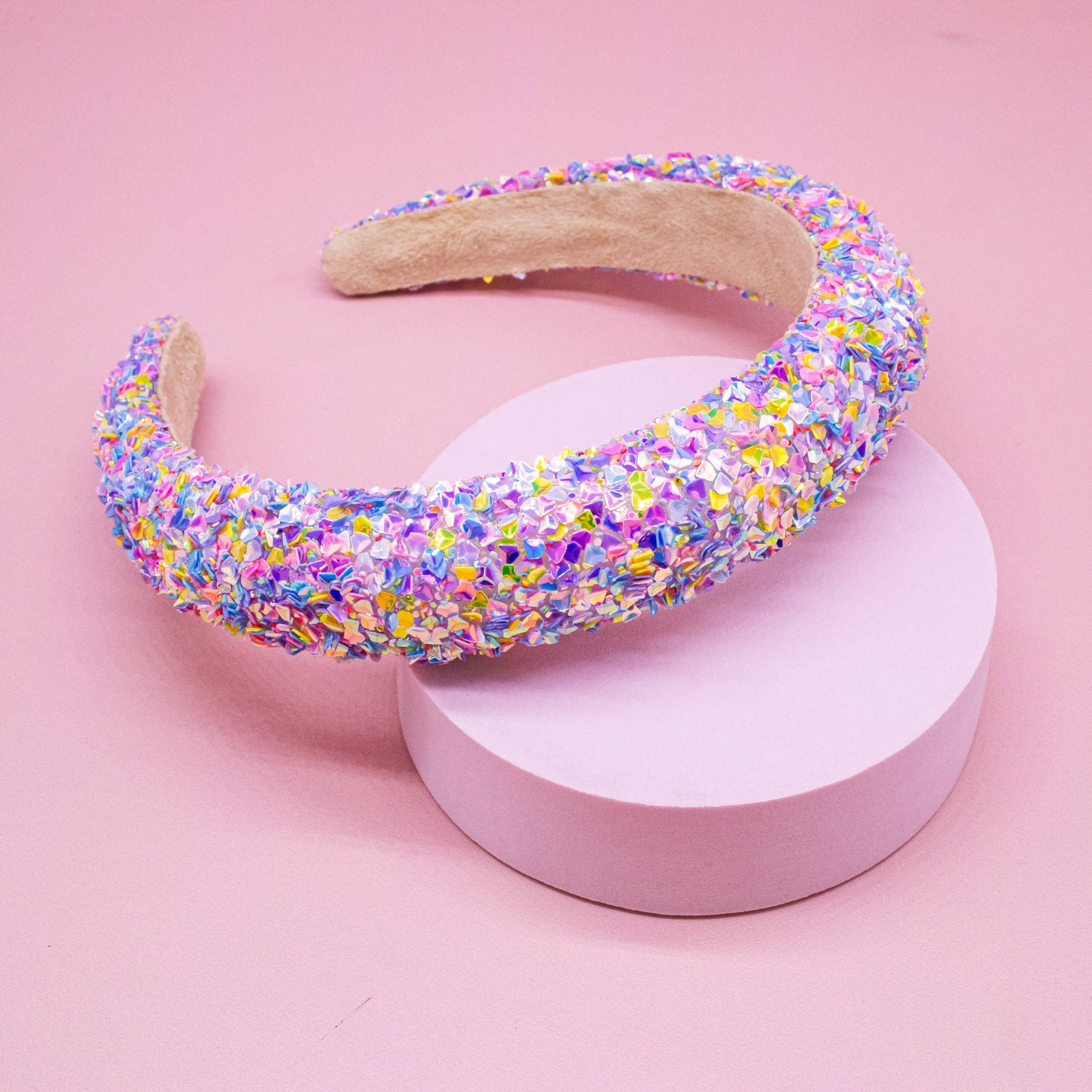 Kids Padded Headband - Chunky Sequin Hair Band
