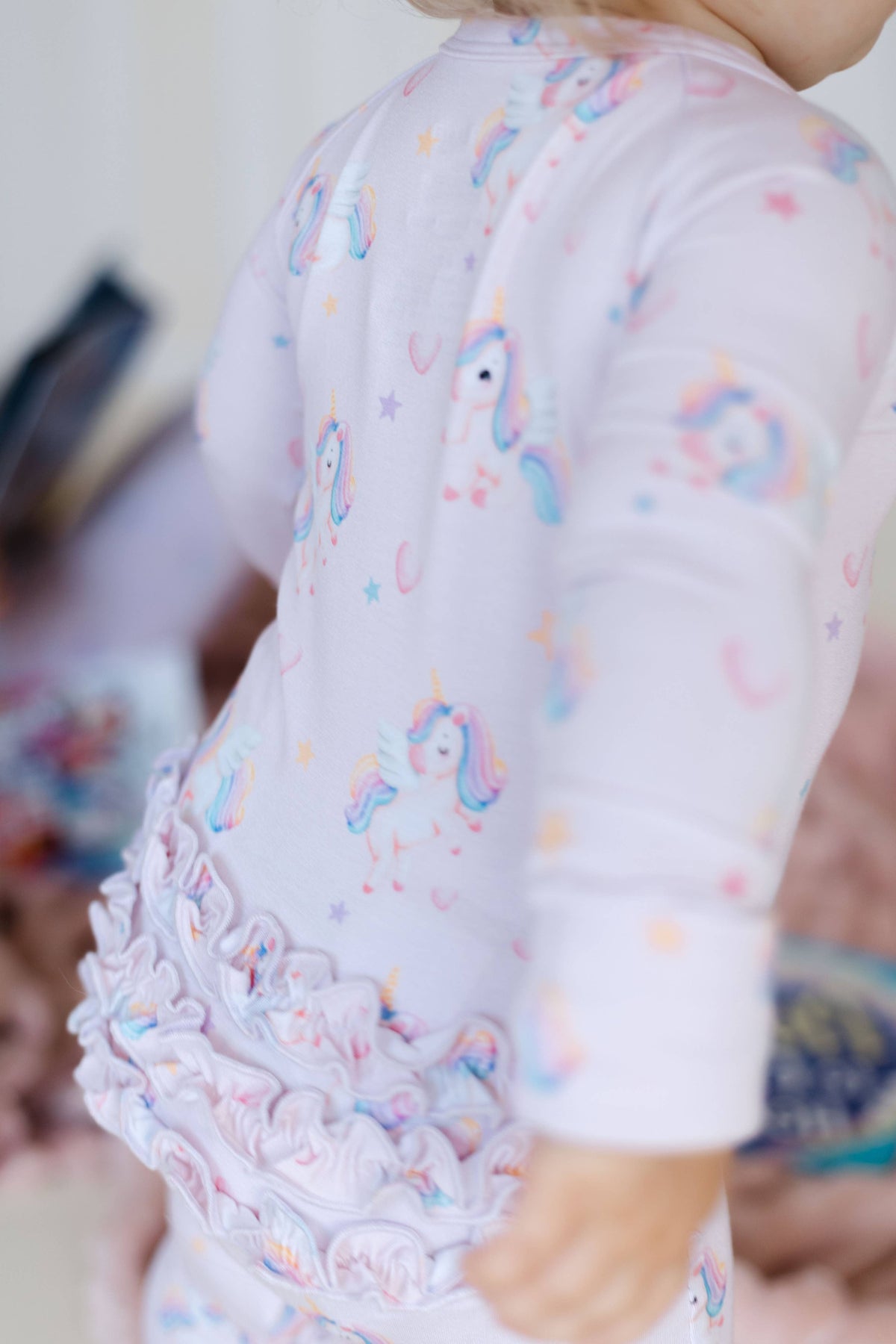 Bamboo Zip Romper | Unicorn Tales