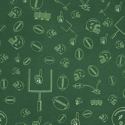 Football Field Goal Romper-Green