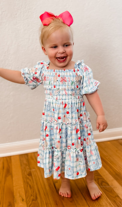 Smocked Honor Roll Ruffle dress