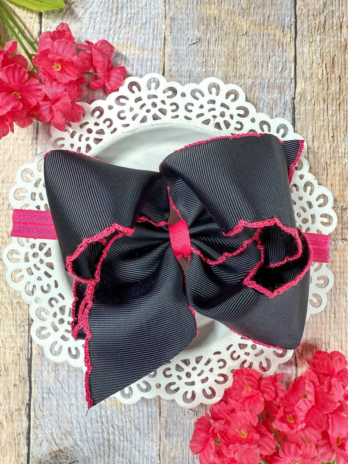 5" Classic Moonstitch Boutique Bows Girls Hair Accessories | Clip
