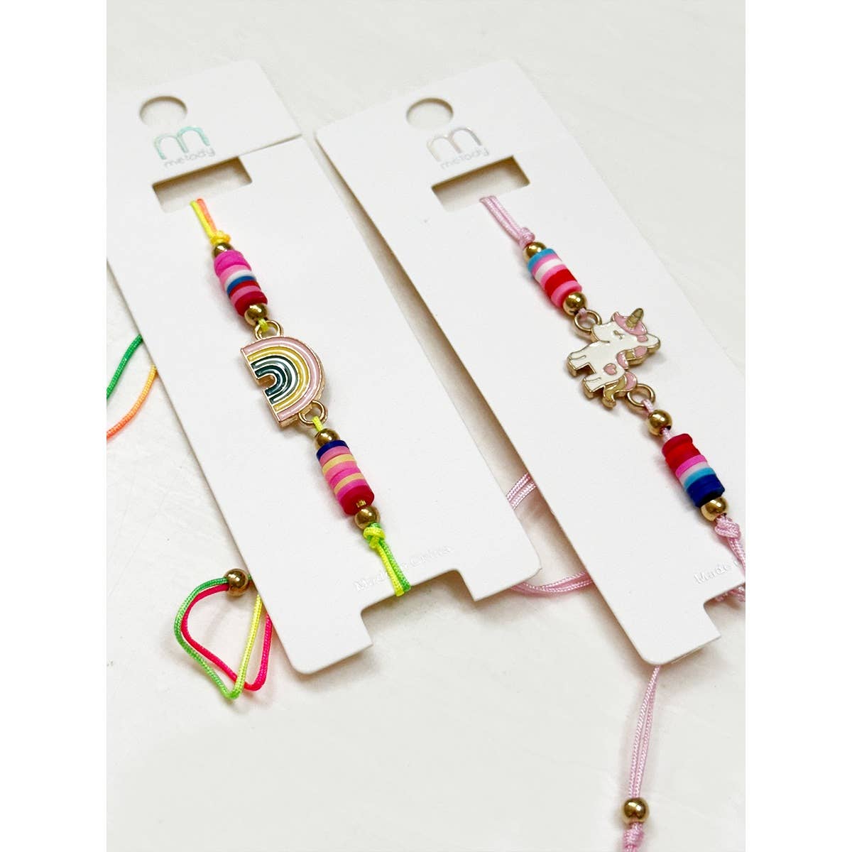 Kids Unicorn and Rainbow Adjustable Bracelet