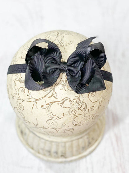 4.5" Classic Scalloped Hair Bow | Headband