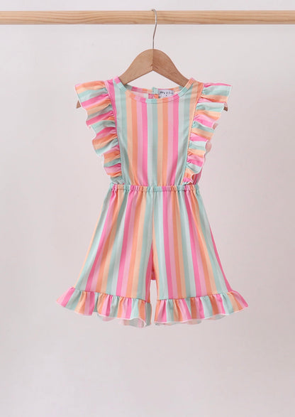 Rainbow Striped Jumpsuit