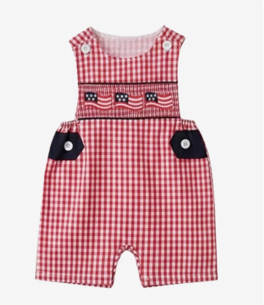 Red flag smocked Jonjon