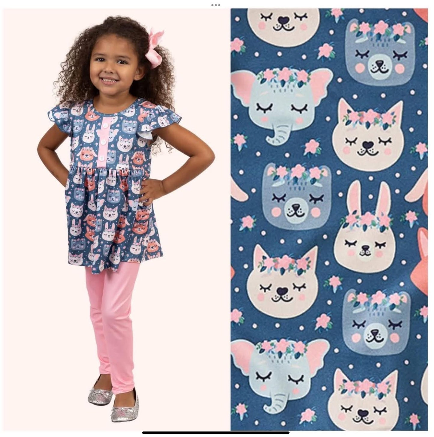 Animal Floral 2 Piece Set