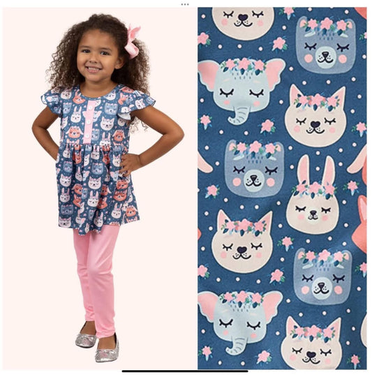 Animal Floral 2 Piece Set