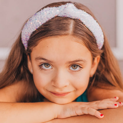 Kids Knot Headband - Sequin Knotted Hair Band Accessories
