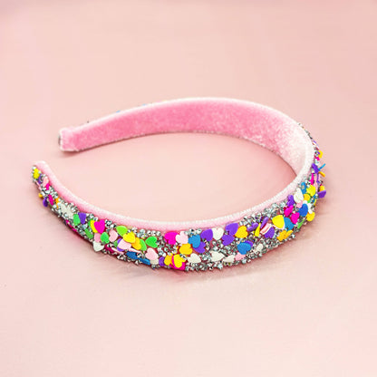 Candy Heart Headband - Confetti Hair Band
