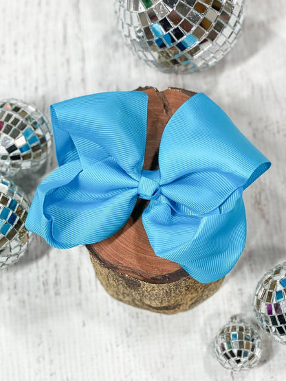 4.5" Classic Grosgrain Hair Bow | Alligator Clip, Satin Headband, or French Clip