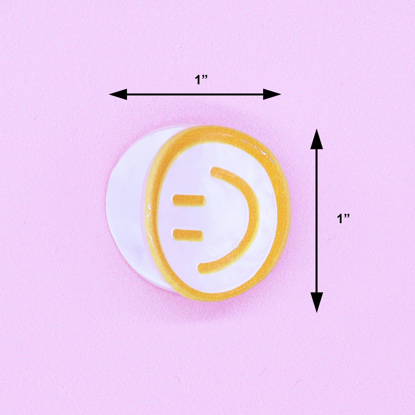 Small Emoji Smiley Face Hair Claw Clips - 4 Pack