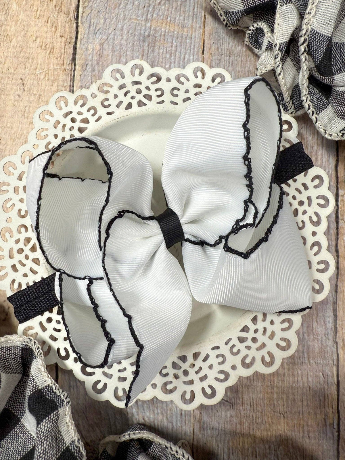 5" Classic Moonstitch Boutique Bows Girls Hair Accessories | Clip
