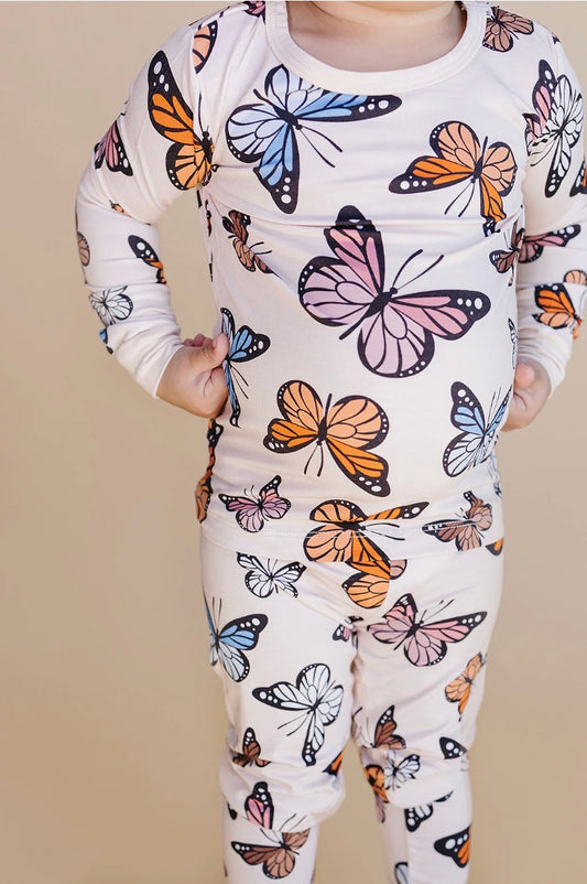 Bamboo Two Piece Set | Butterflies
