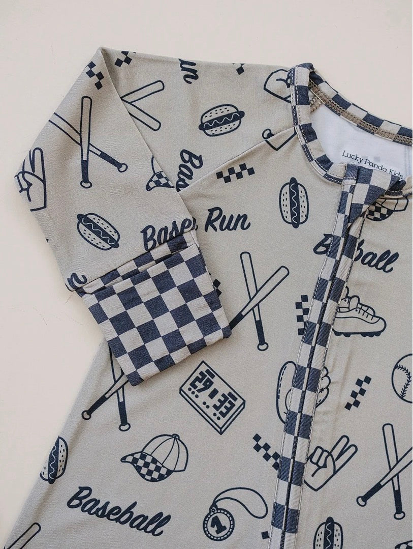 Home run Bamboo Zipper PJ’s
