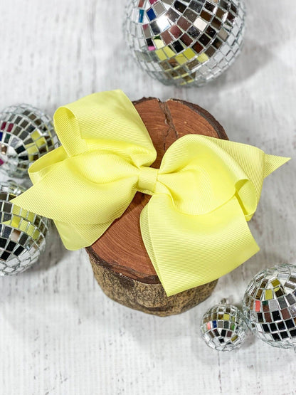 4.5" Classic Grosgrain Hair Bow | Alligator Clip, Satin Headband, or French Clip