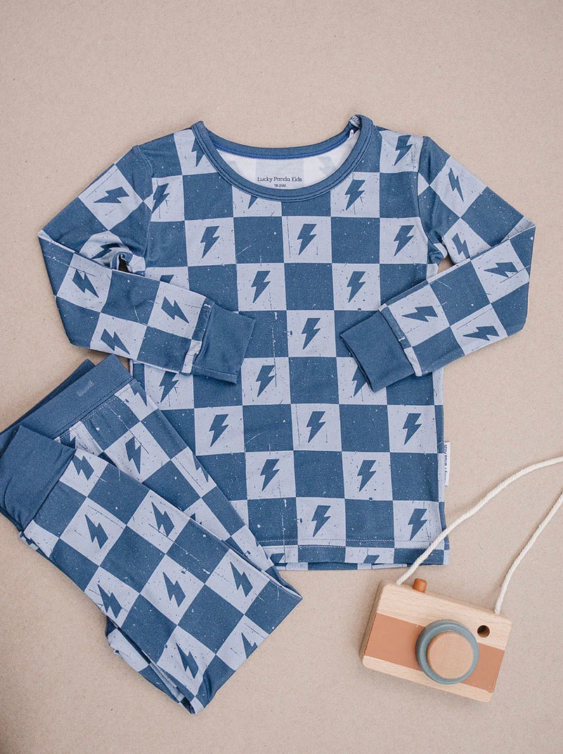 Bamboo Ocean Bolt Pajamas