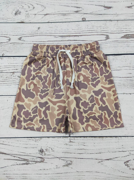 Boys Camouflage Printed Summer Shorts