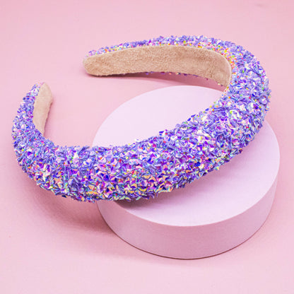 Kids Padded Headband - Chunky Sequin Hair Band